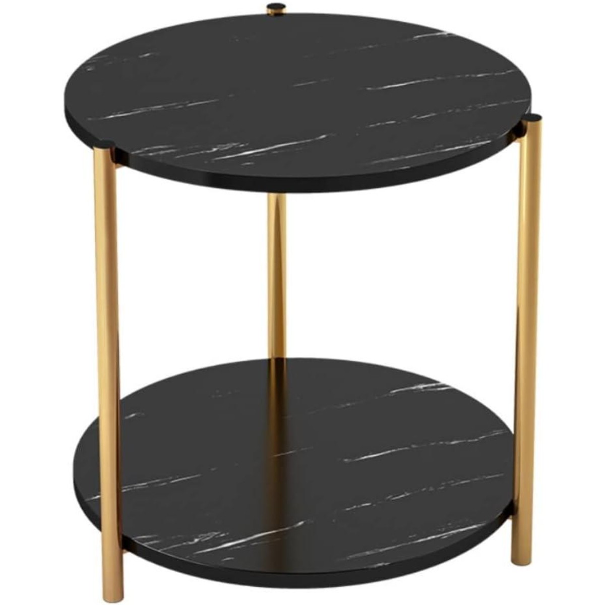 Стол журнальный Modern Home 2 яруса 40 х 40 х 43 см (M50267-BL) Чорний