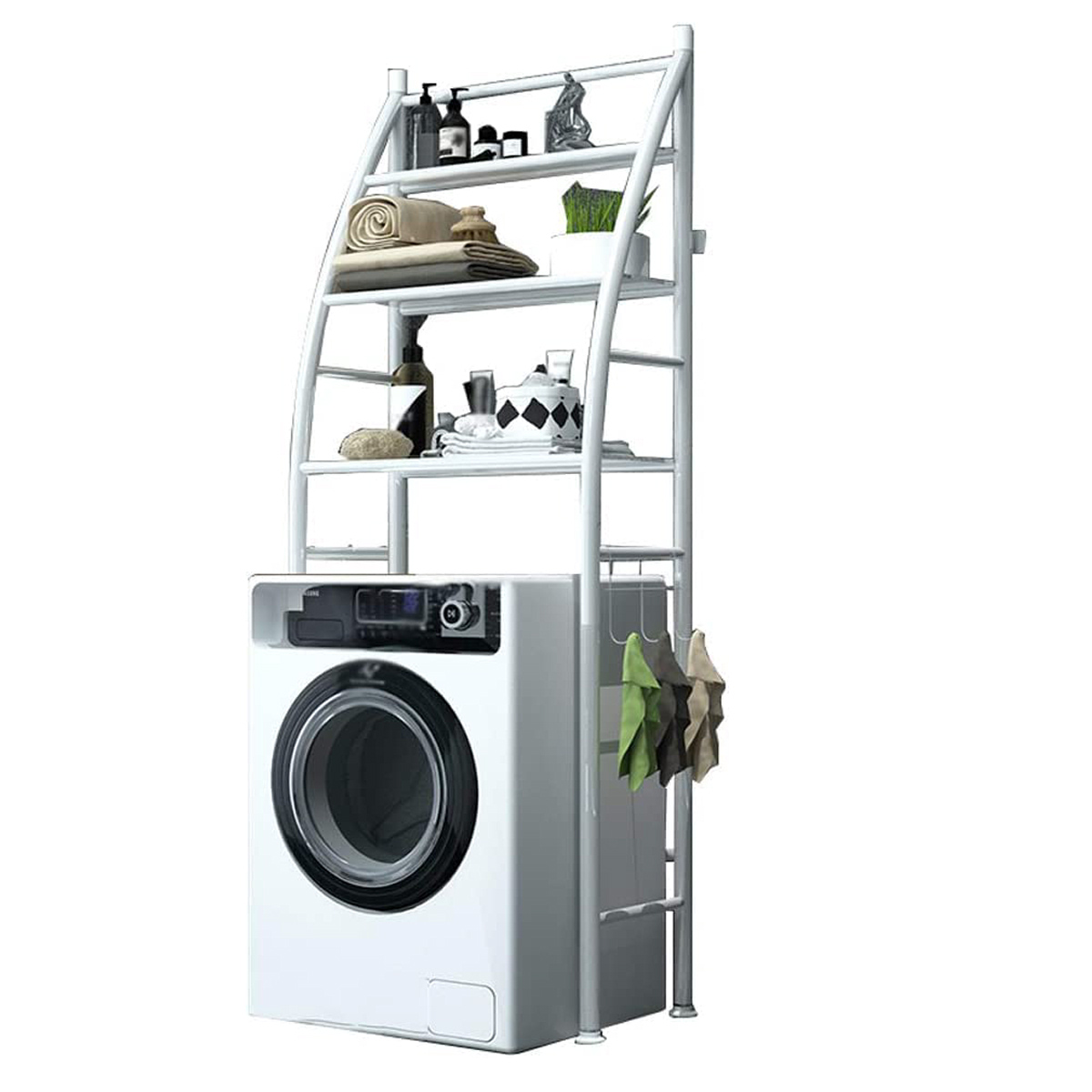 Полиця стелаж підлогова над пральною машинкою Laundry Rack 361 WO