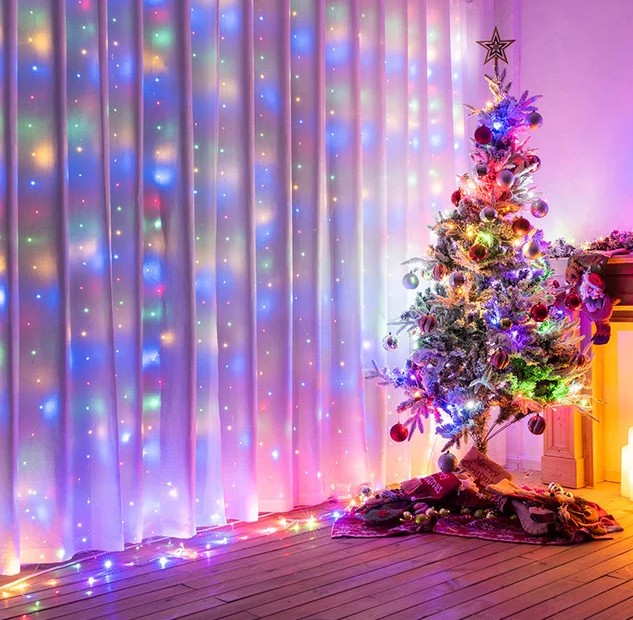 Гірлянда новорічна Xmas 3 х 2м Штора (M-9) Мультикольорова