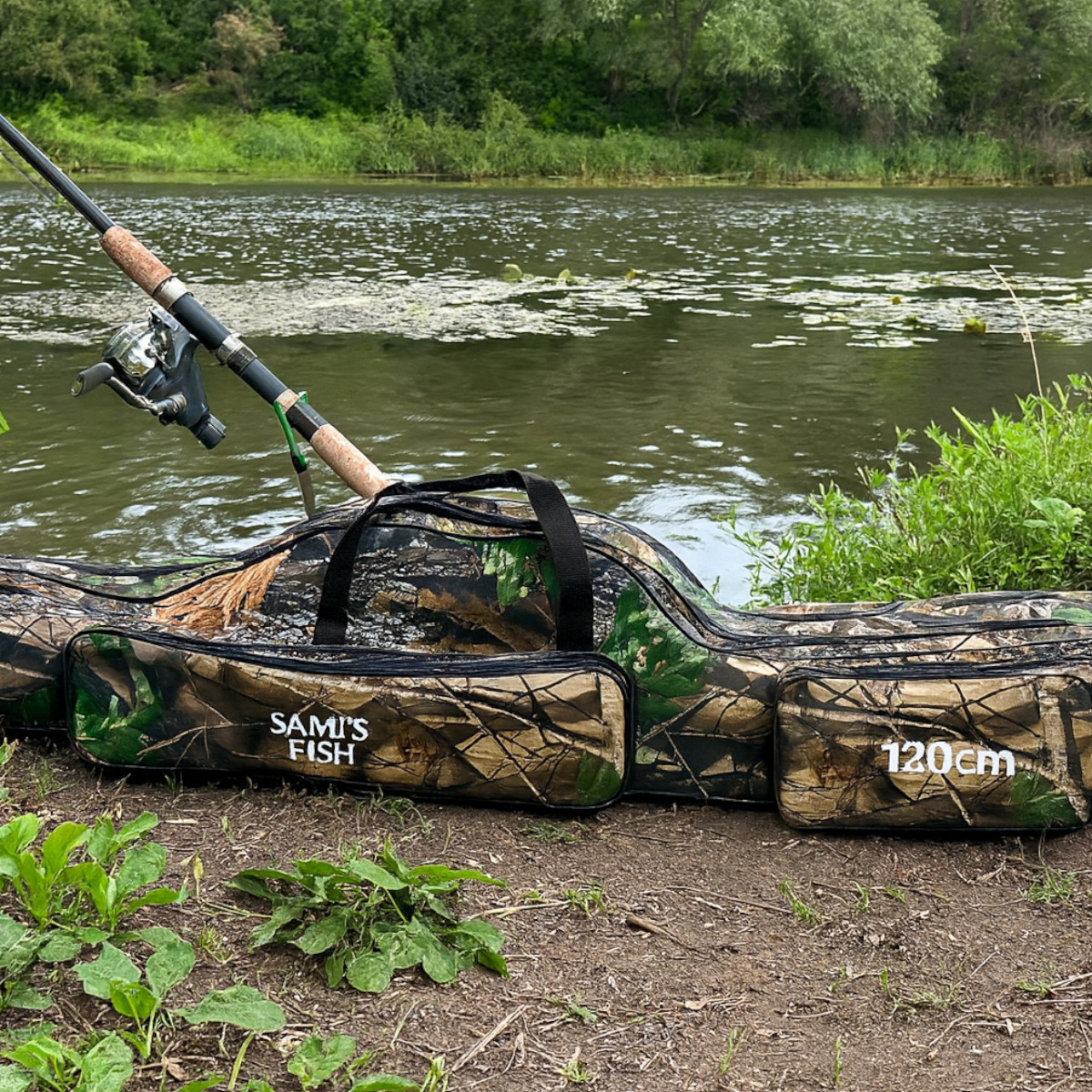 Чехол для спиннингов Sams Fish 120 х 29 х 18 см 3 отдела (SF24220-120)