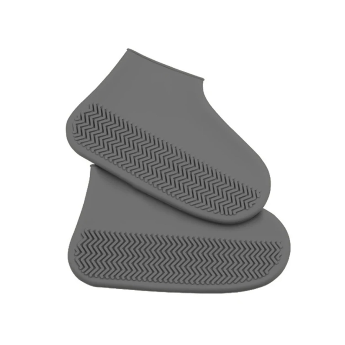 Бахилы силиконовые на обувь от воды и грязи Waterproof Silicone Shoe Cover размер L (Серый)