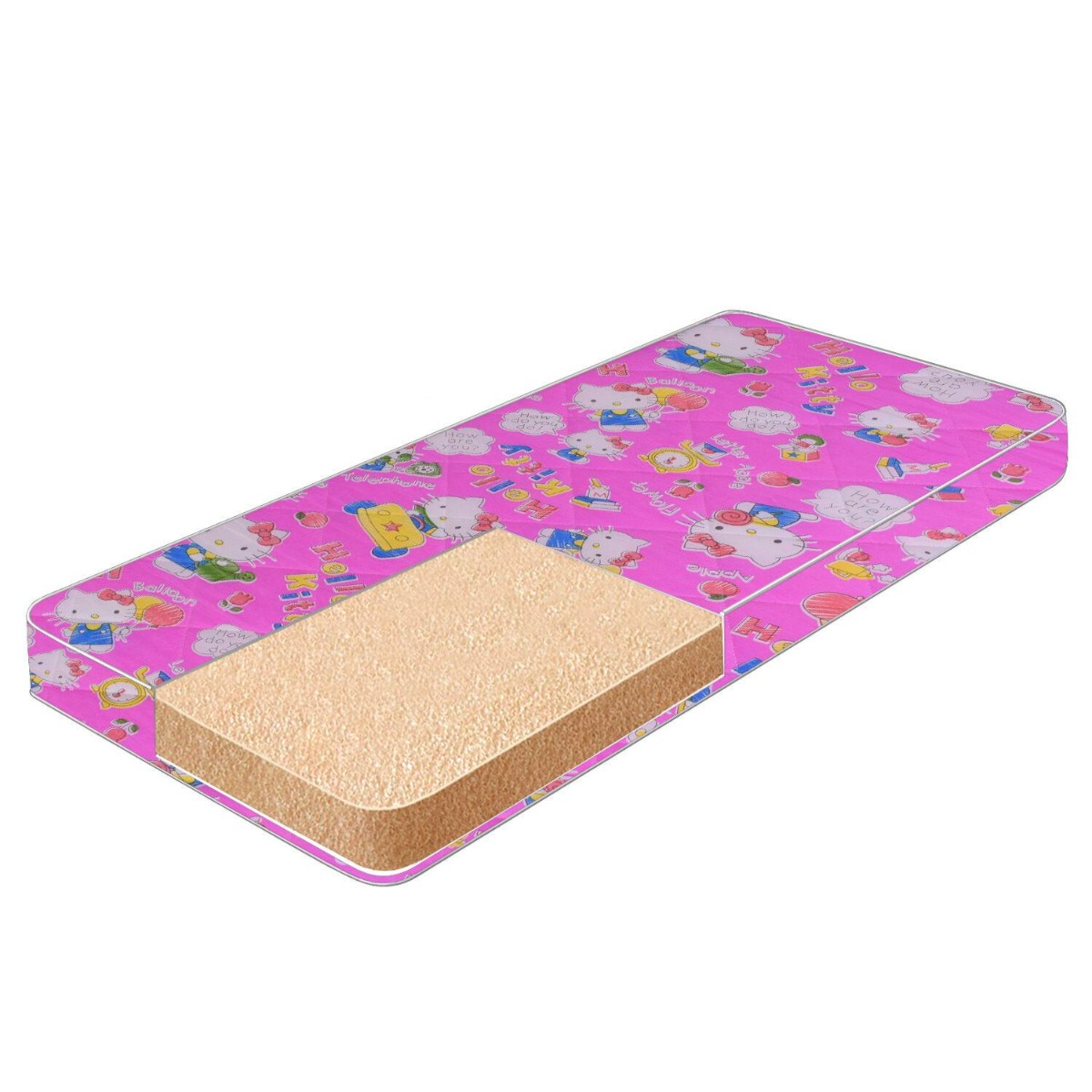 Матрац дитячий Homefort Kitty 120 х 60 х 6 см (111233) Рожевий