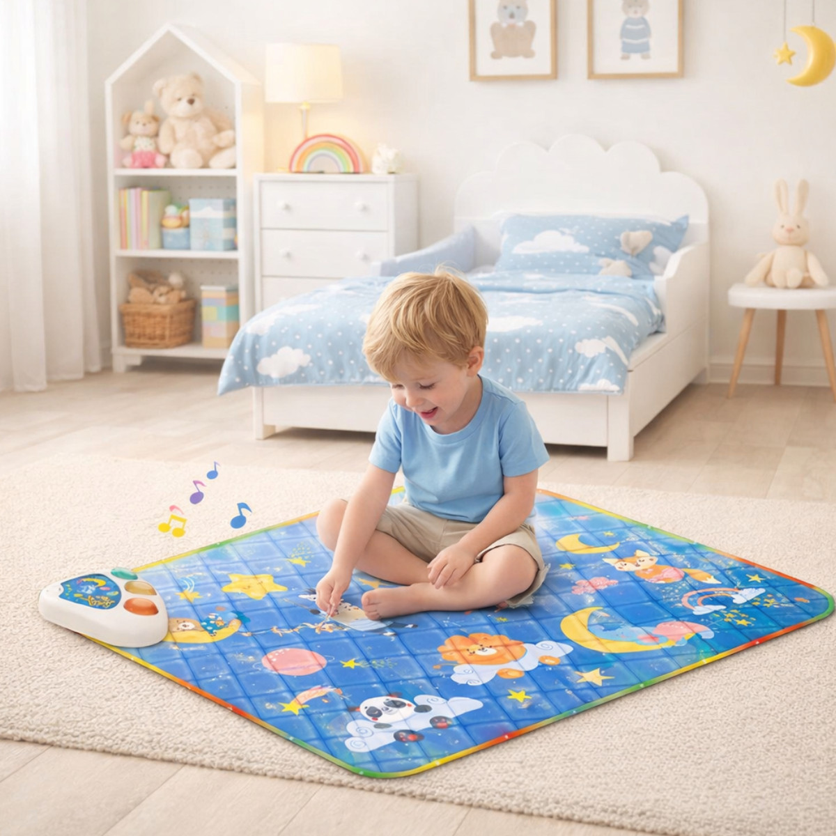 Килимок музичний YSGO Baby Play Mat з музичною панеллю та підсвічуванням (YS 2609 D)