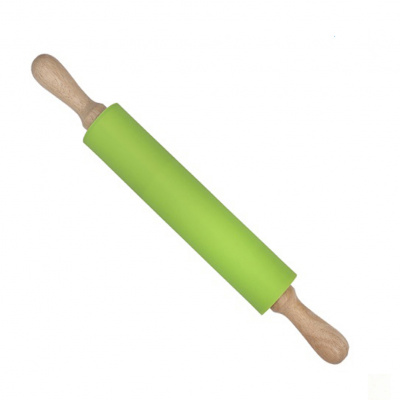 Скалка для теста STENSON 43 х 5.5 см (MH-2993) (Зеленый)