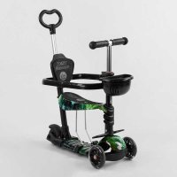 Самокат_5в1_S_9358_(1)_Best_Scooter_АБСТРАКЦИЯ_с_защитным_бампером_PU_колеса_ПОДСВЕТКА__КОЛЕС_в_коро
