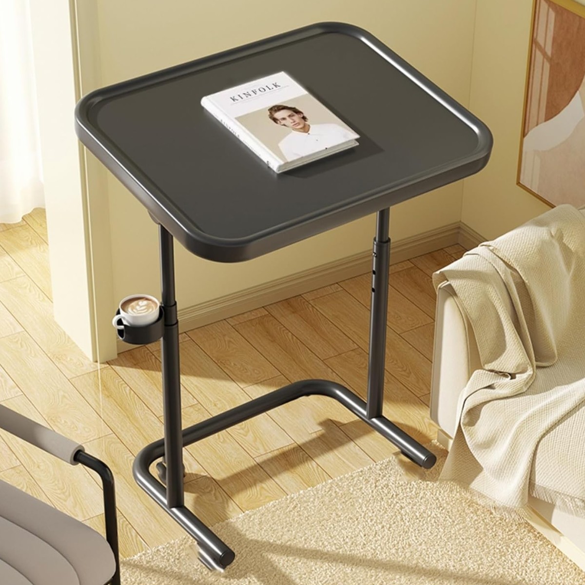 Столик для ноутбука на колесиках с регулировкой высоты Laptop Table 47 х 35 х 66-76 см (3547)