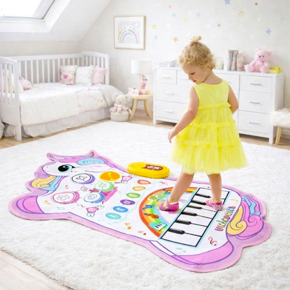 Дитячий музичний килимок 2 в 1 Music Blanket іграшка зі звуками для дітей (YYD-01)