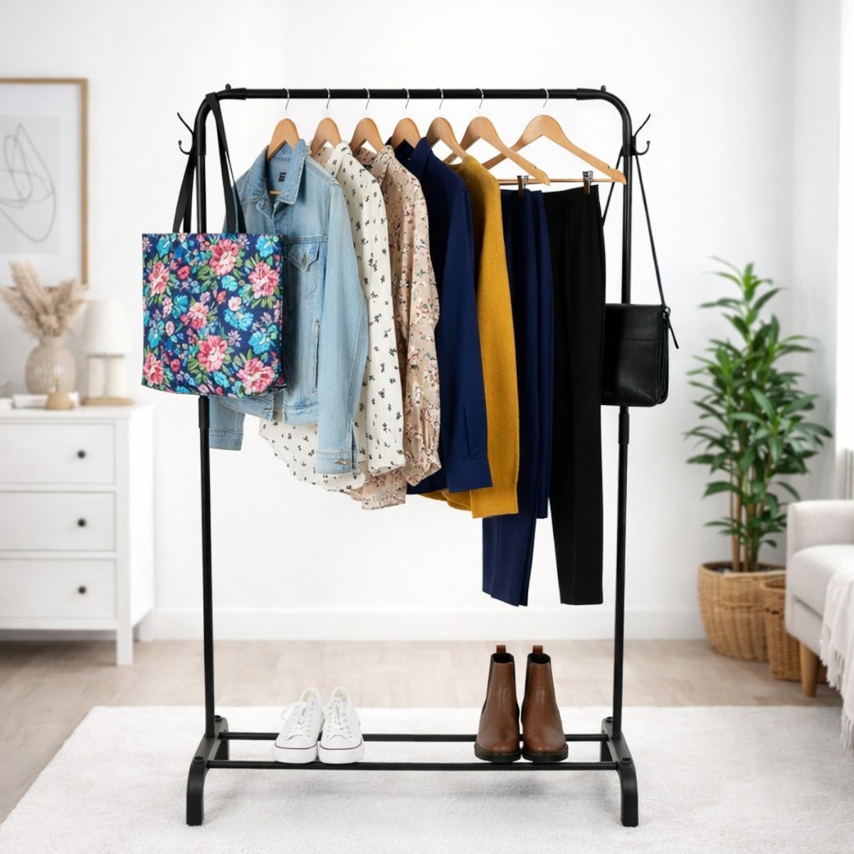 Вешалка-стойка для одежды Drying Rack 96 х 45 х 150 см (R88770-2)