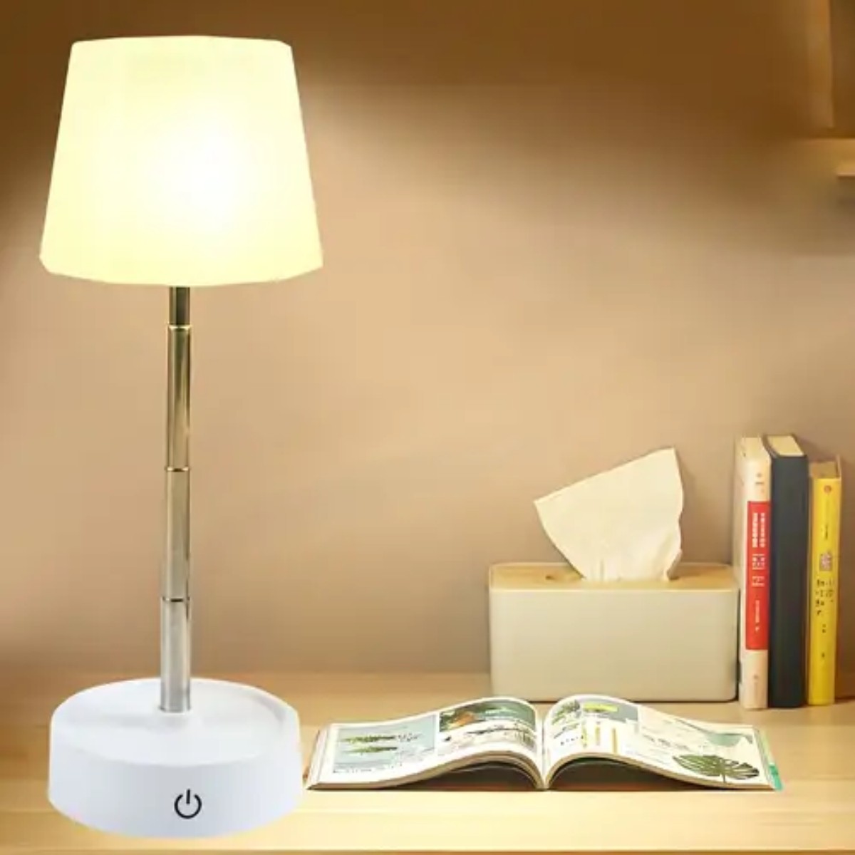 Настольная сенсорная лампа TABLE LAMP светодиодная на аккумуляторе с регулировкой 11-28 см (HY 8816)