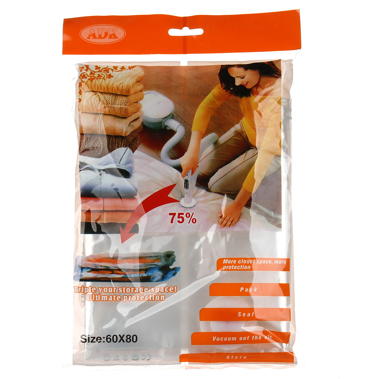 Вакуумный пакет для одежды VACUUM BAG 60 х 80 см (A0032)