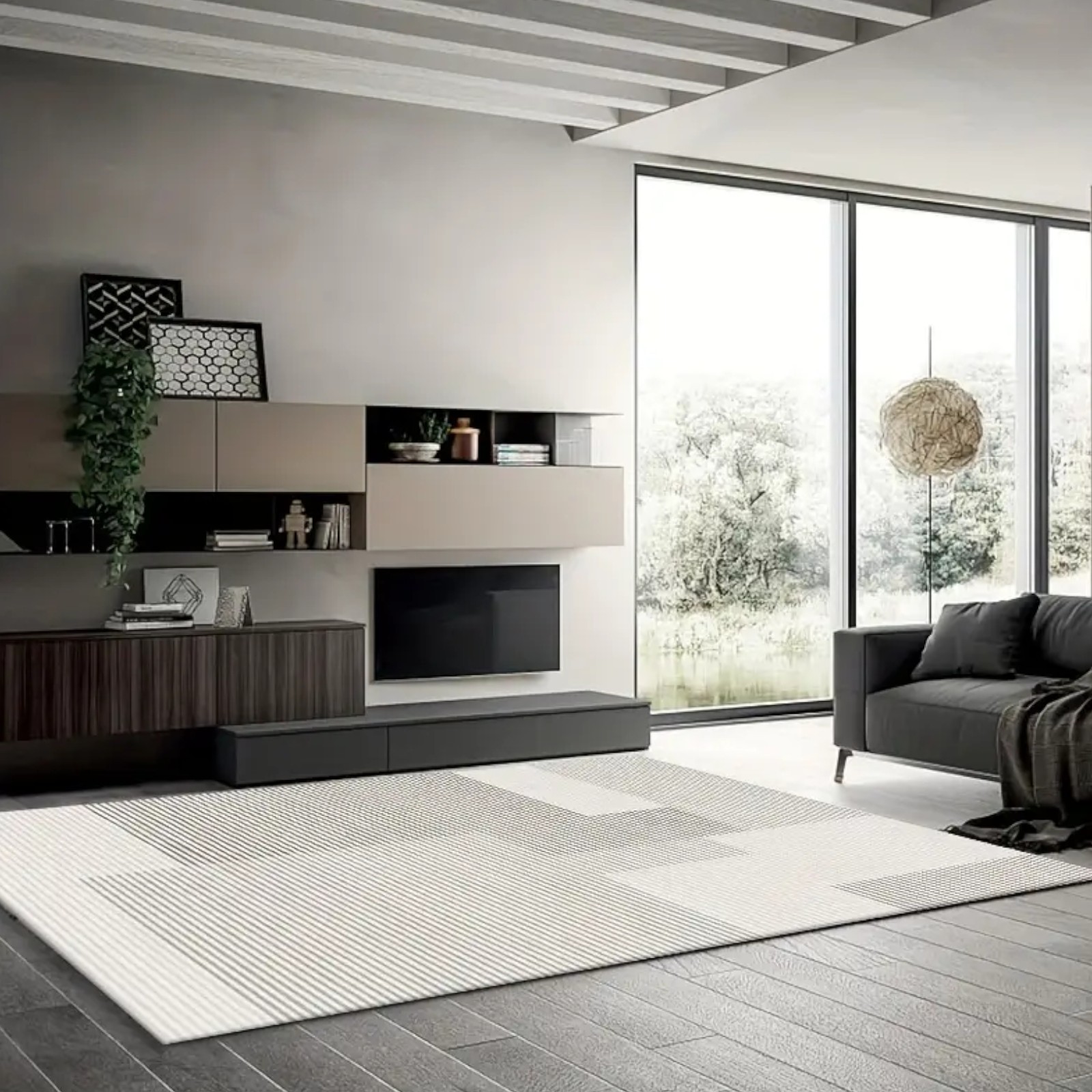 Ковер на пол Colorful Home (42511) Серые квадраты