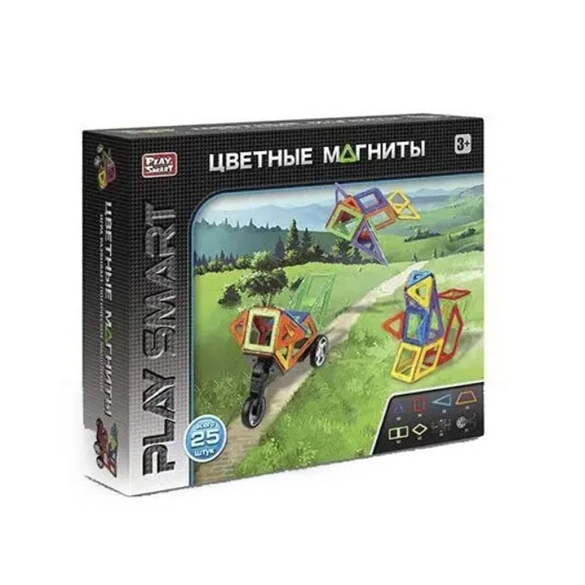 Конструктор магнітний Play Smart 25 деталей (2474)