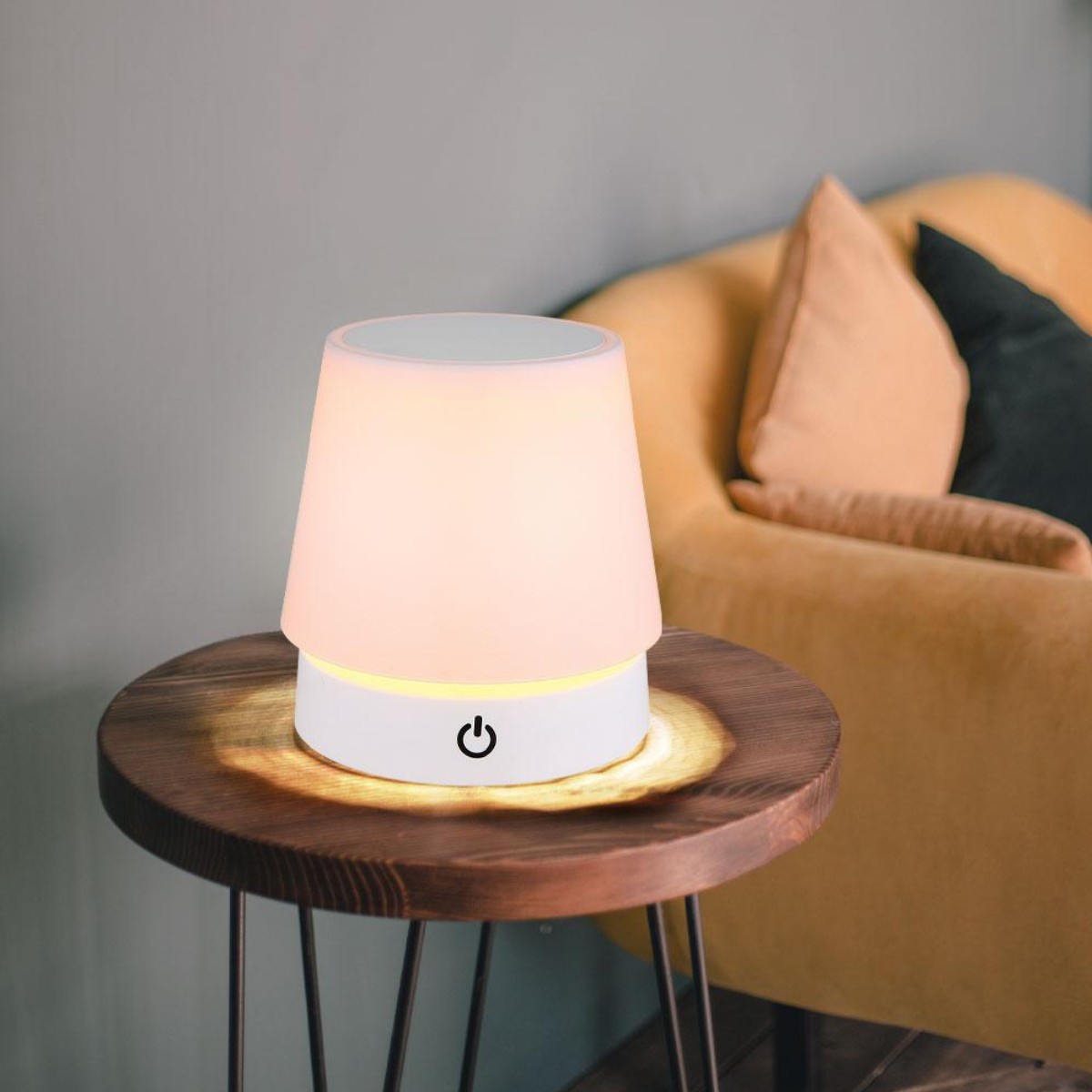 Настольная сенсорная лампа TABLE LAMP светодиодная на аккумуляторе с регулировкой 11-28 см (HY 8816)