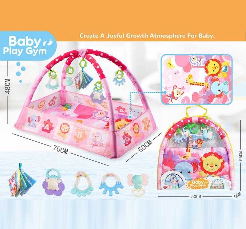 Дитячий килимок з м’якими бортиками Baby Play Gym розвиваючий кокон, ігровий килимок-манеж (515)