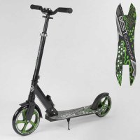 Самокат_70875_(2)_Best_Scooter_ЧЕРНЫЙ_зажим_руля_переднее_колесо_PU_-_22_см_заднее_колесо_PU_-_20_см