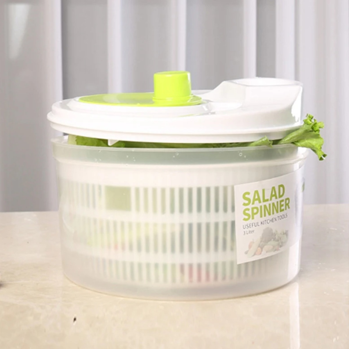 Сушарка для зелені та овочів SALAD SPINNER 21.5 х 13 см