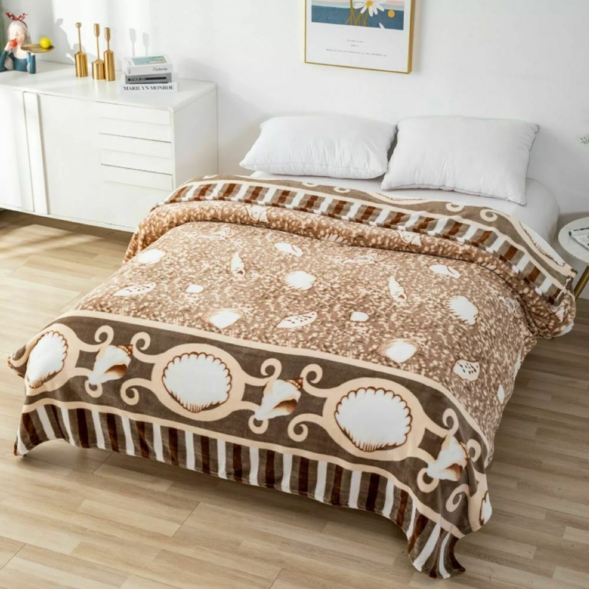 Плед Євро Colorful Home 200 х 230 (36953) Мушлі бежеві