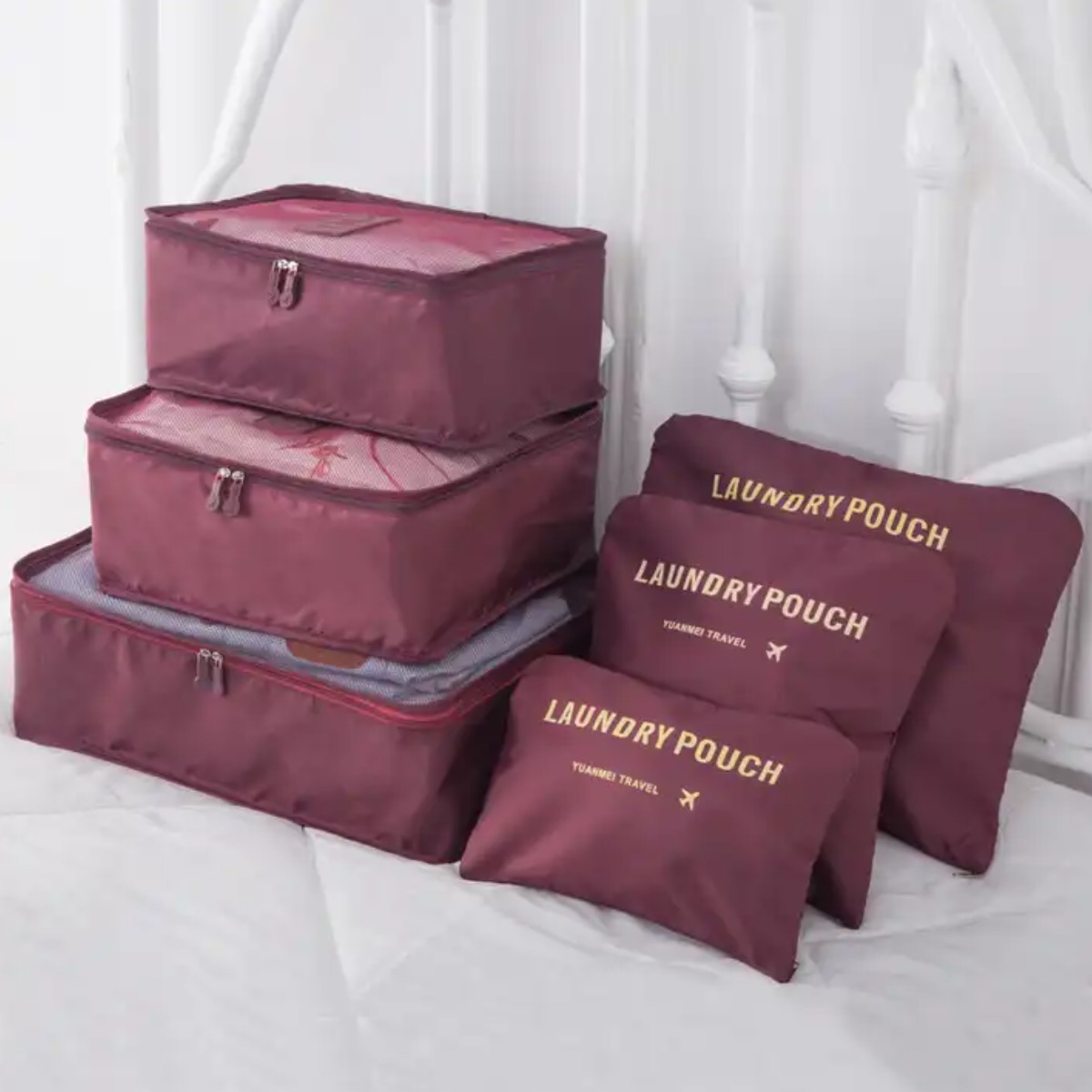 Набор дорожных сумок-органайзеров Laundry Pouch 6 шт