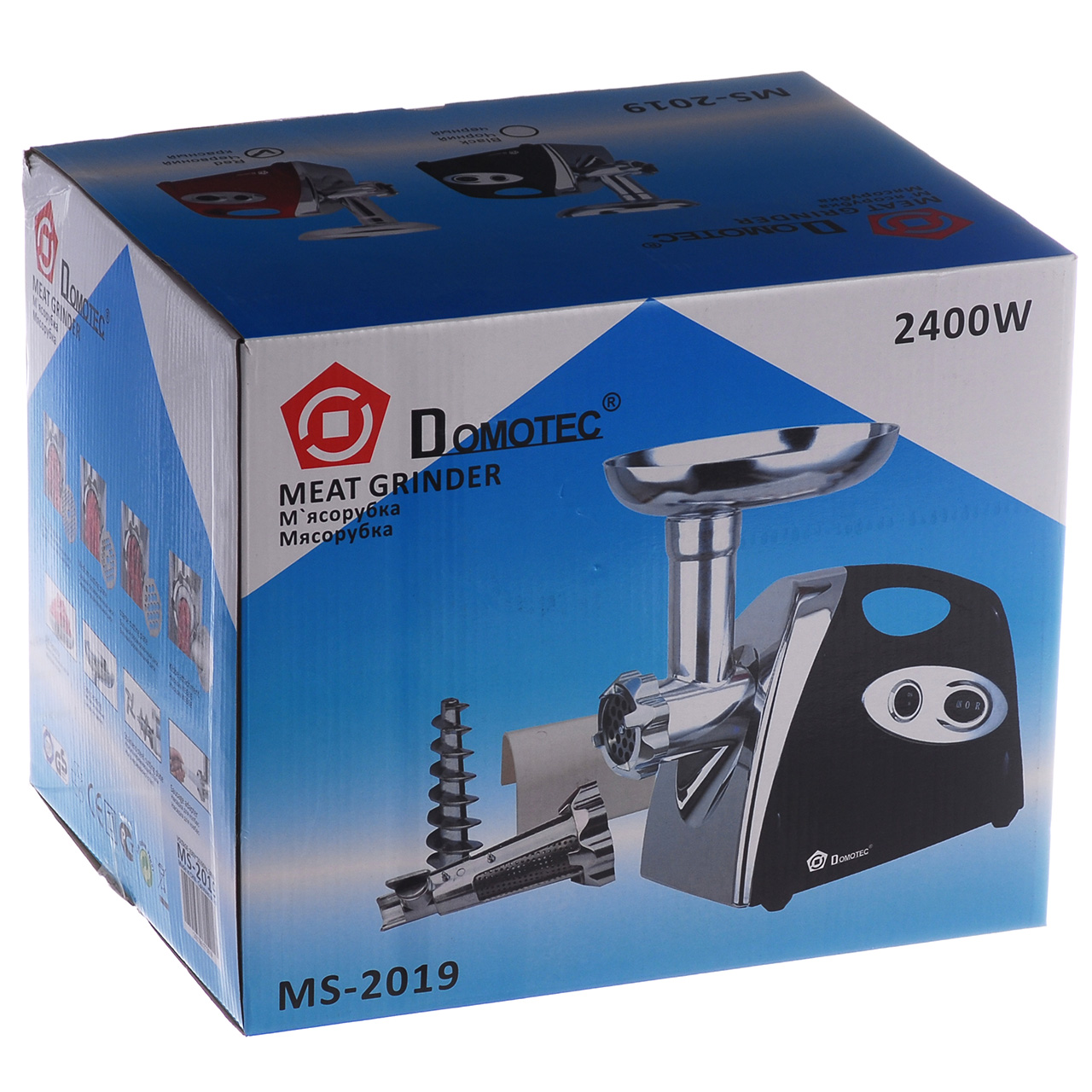 Мясорубка соковыжималка Domotec (2019) Черная