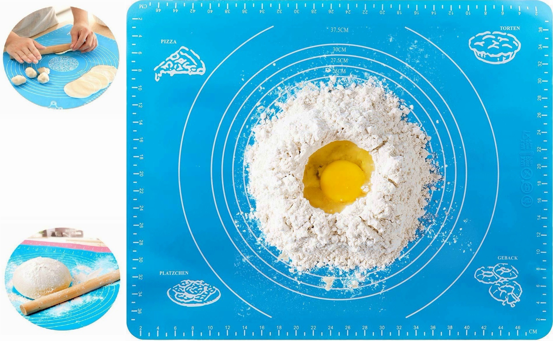 Силиконовый коврик с разметкой для коржей Silicon Mate Testa 30 x 40 см 
