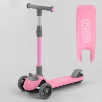 Самокат_трехколесный_D-0558_(6)_Best_Scooter_РОЗОВЫЙ_складной_алюминиевый_руль_3_колеса_PU_со_светом