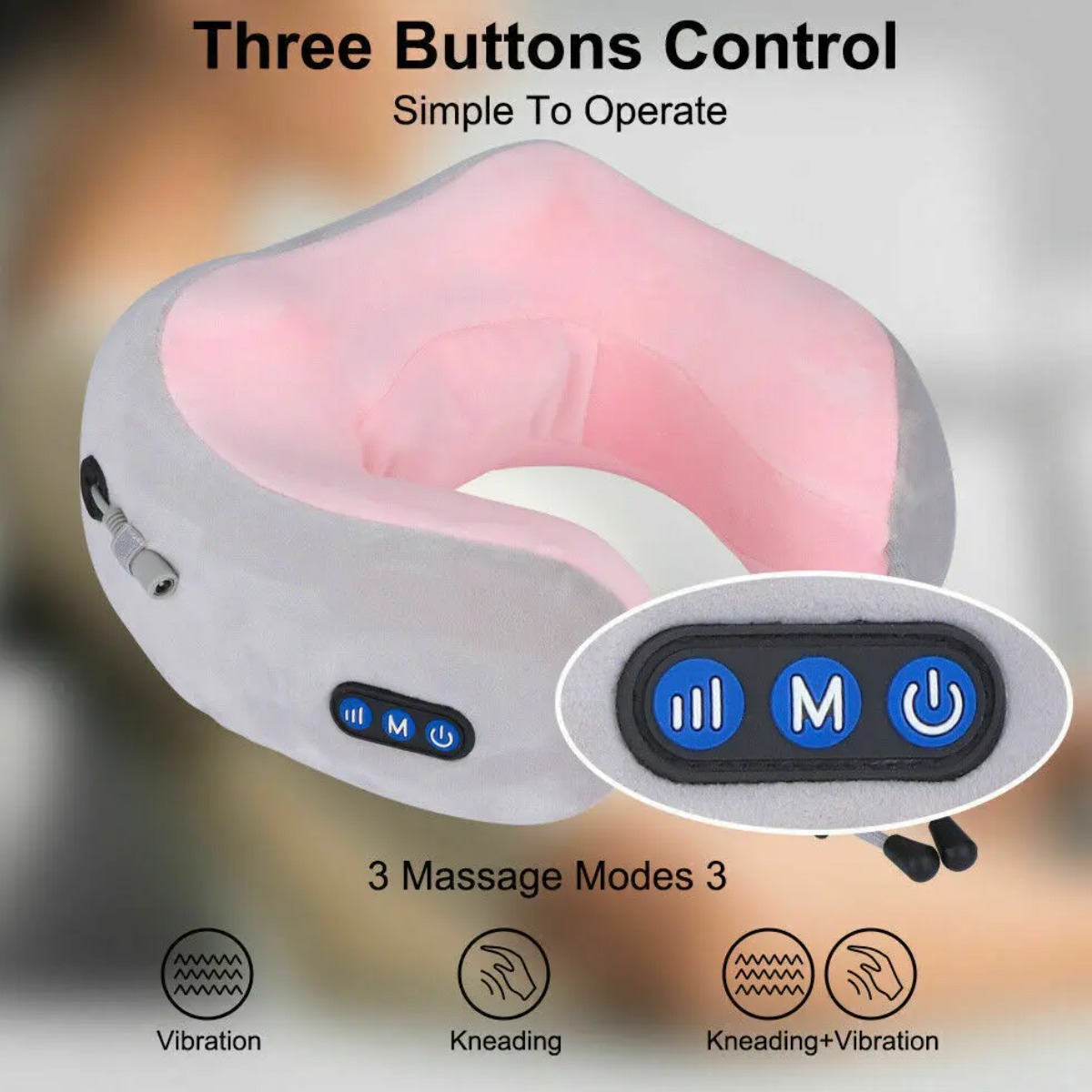 Массажер подушка U-Shaped Massage Pillow SHAKE 
