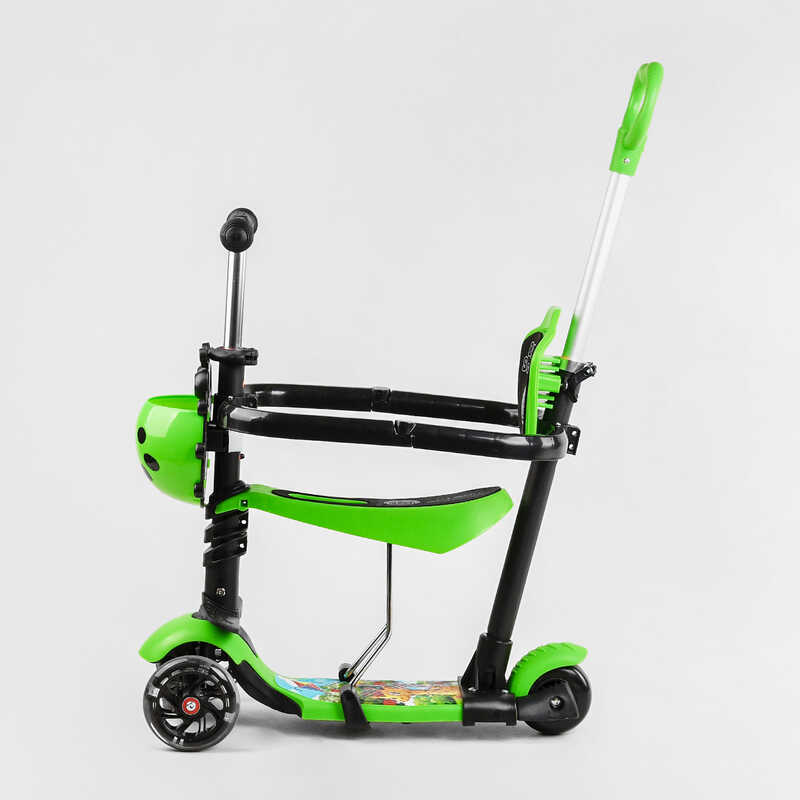 Самокат_5в1_трехколесный_77099_(1)_Best_Scooter_с_защитным_бампером_PU_колеса_ПОДСВЕТКА__КОЛЕС_в_кор