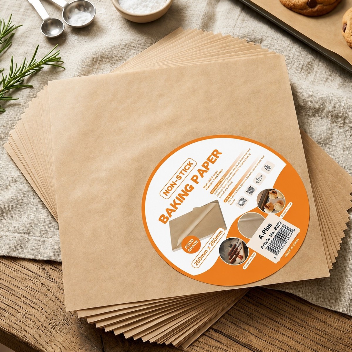 Пергамент листовой для выпечки Baking Paper 25 х 25 см 50 шт (0023)