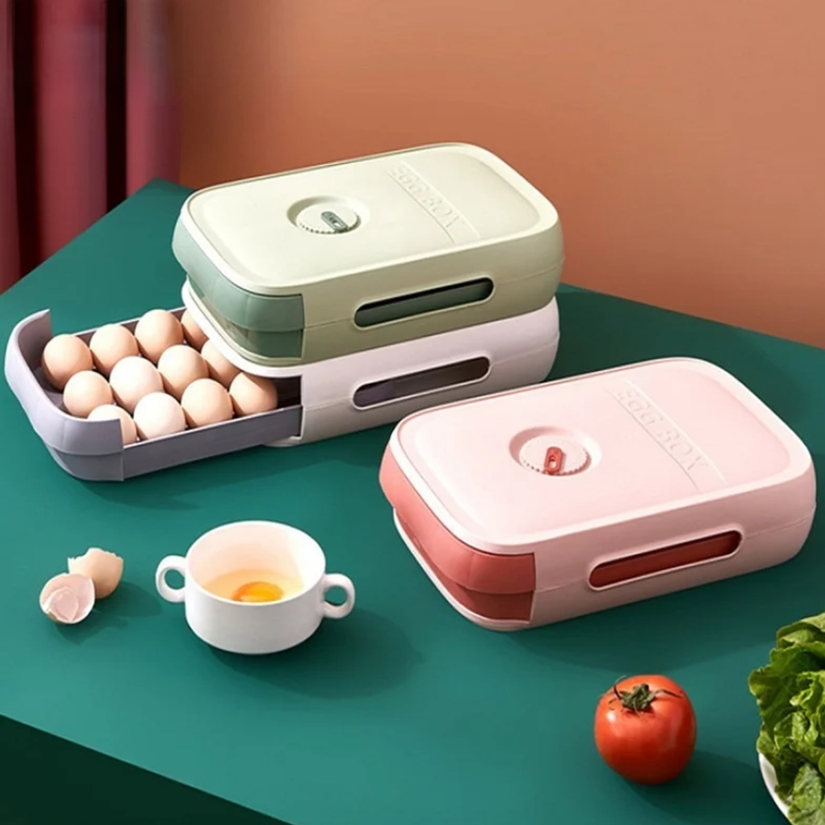 Контейнер-органайзер для зберігання яєць EGG BOX 29 х 21 х 8 см