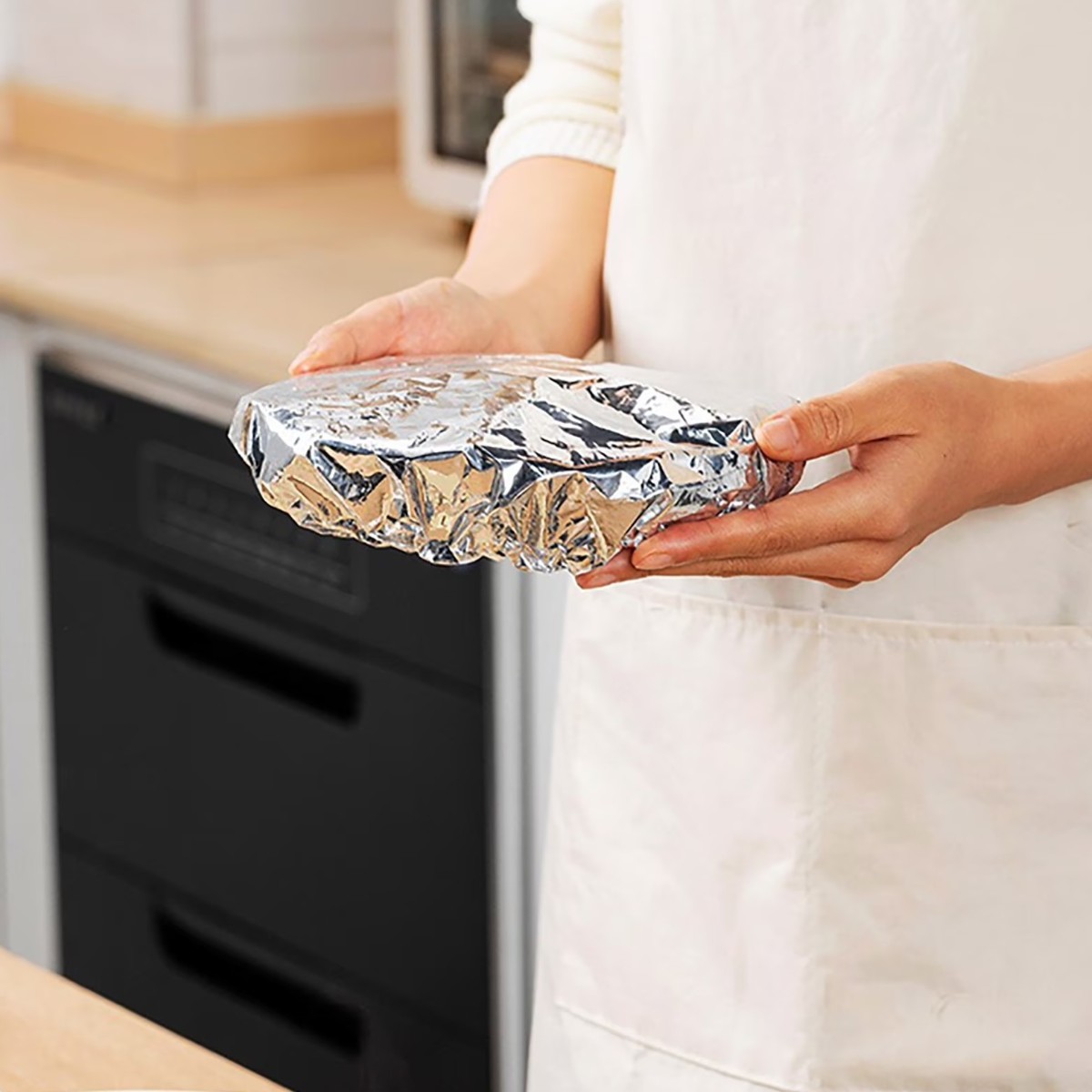 Пакеты фольгированные на резинке для пищевых продуктов Food Cover пакеты на тарелку 40 шт 40 см