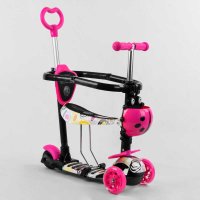 Самокат_5в1_S_9845_(1)_Best_Scooter_АБСТРАКЦИЯ_с_защитным_бампером_PU_колеса_ПОДСВЕТКА__КОЛЕС_в_коро