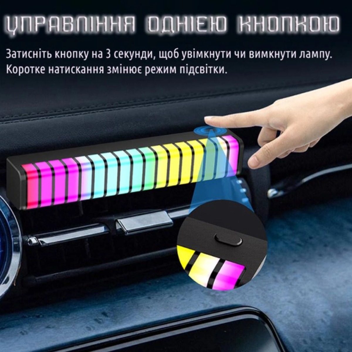 Музыкальный автомобильный RGB-диффузор в виде ритма F1 Car Air Freshener