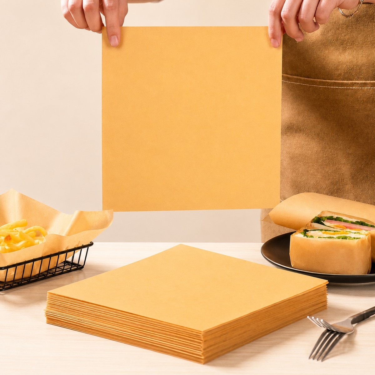 Пергамент листовой для выпечки Baking Paper 25 х 25 см 50 шт (0023)