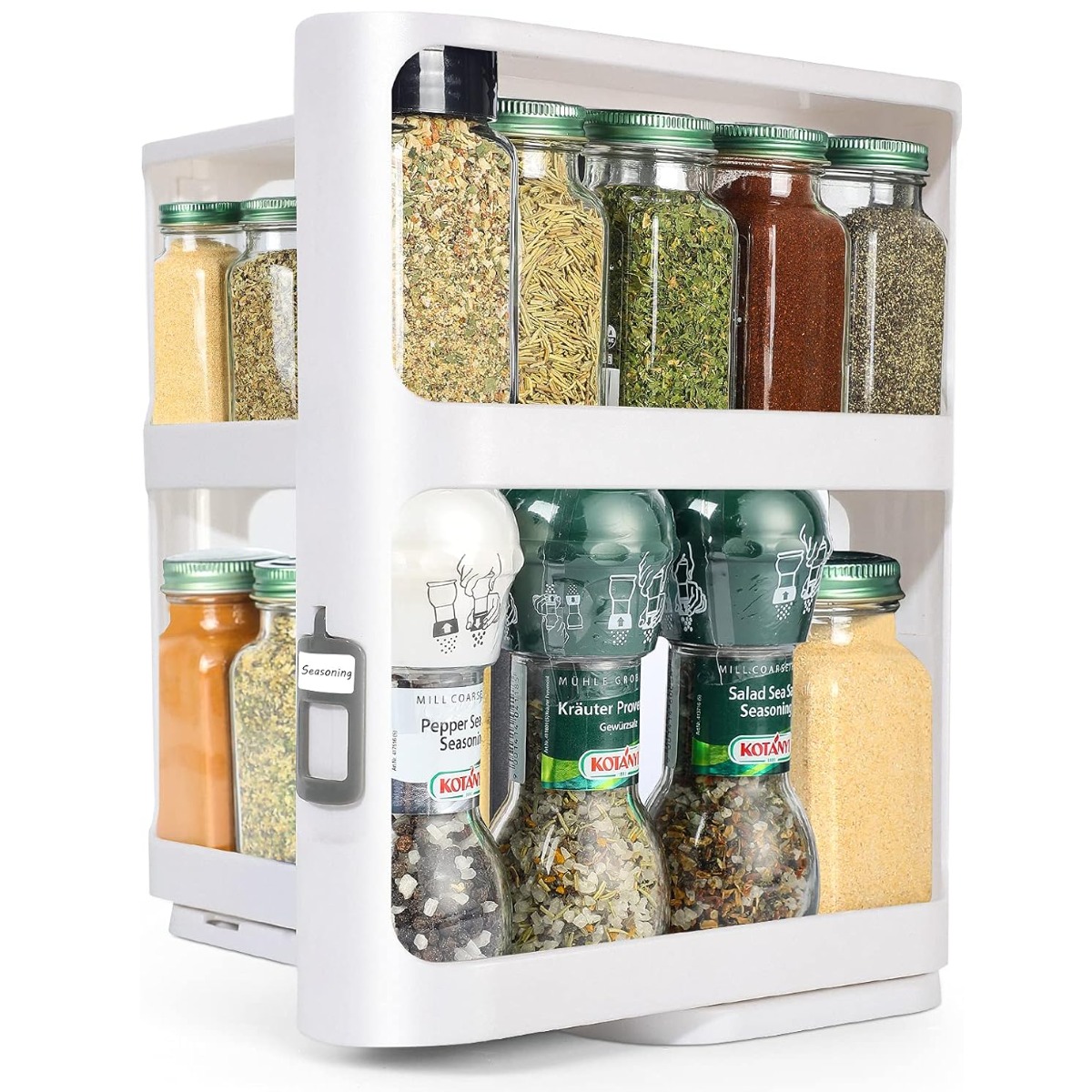 Багатофункціональний поворотний органайзер для спецій Rotating storage rack (91561)