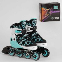 Ролики_4414-М_Best_Roller_размер_35-38_(6)_БИРЮЗОВЫЙ_колёса_PU_ПЕРЕДНЕЕ_КОЛЕСО_СВЕТ_d_колес_–_65_см_