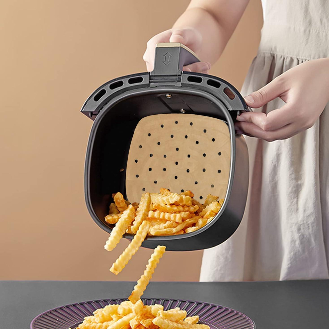 Вкладиш пергаментний для аерогрилю, мультипечі Kraft 100 шт 16.5 х 16.5 см (R0026)