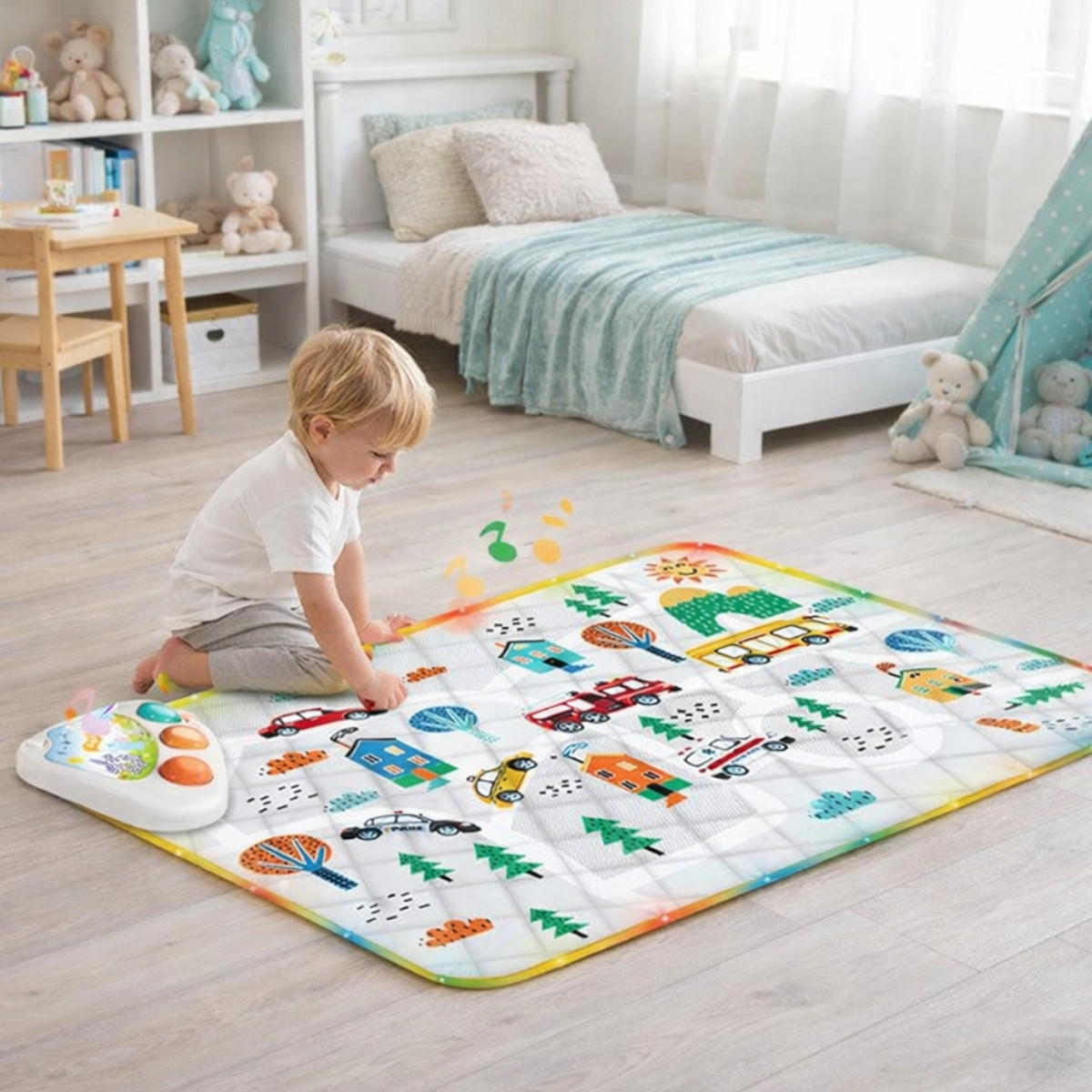 Килимок музичний YSGO Baby Play Mat з музичною панеллю та підсвічуванням (YS 2609 C)
