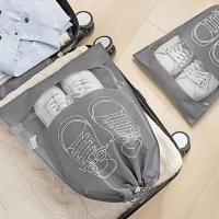 Чехол для хранения и перевозки обуви Shoe Bag на затяжках, с окошком 32 х 44 см (WW58742-4)