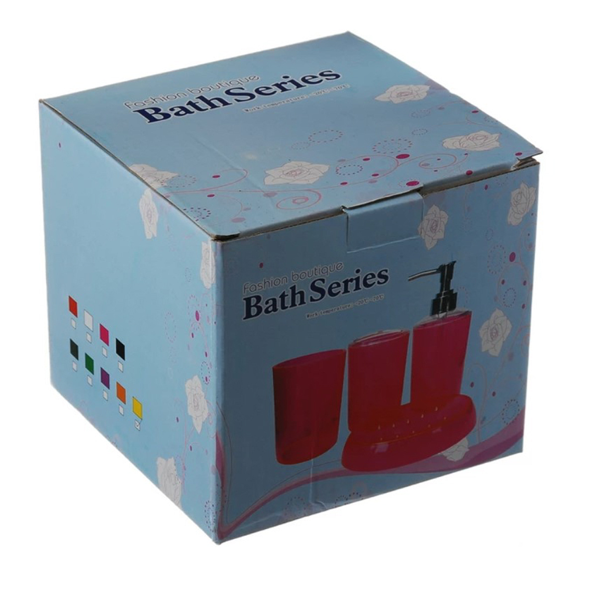 Набор для ванной Bath Series Глянец 4 предмета Акрил (12210) (Розовый)
