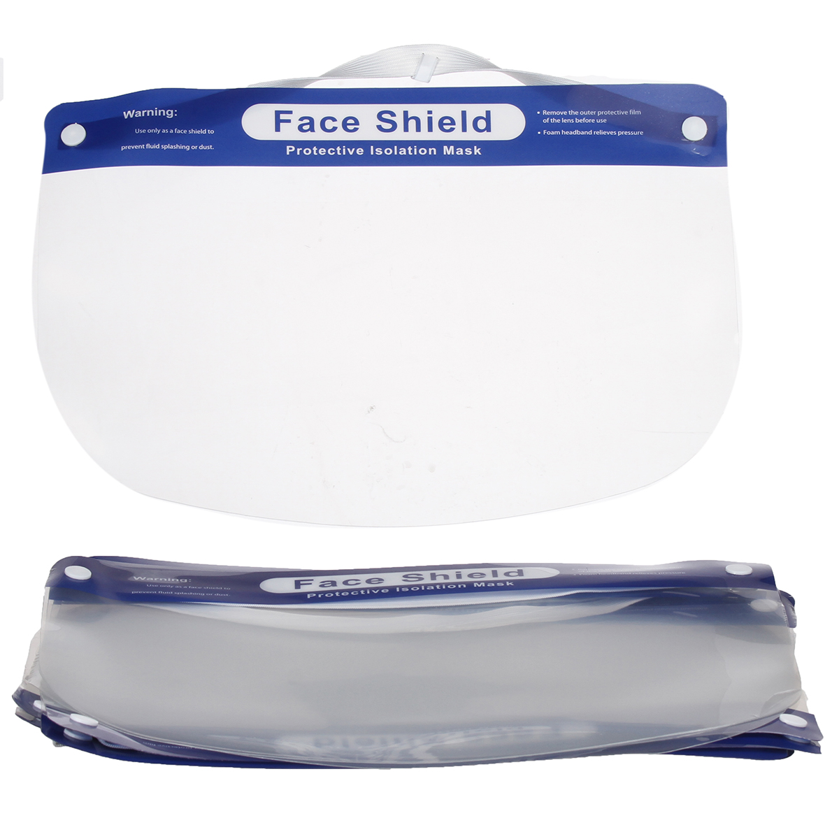 Ммаска прозрачная защитная FACE SHIELD 10 штук в упаковке