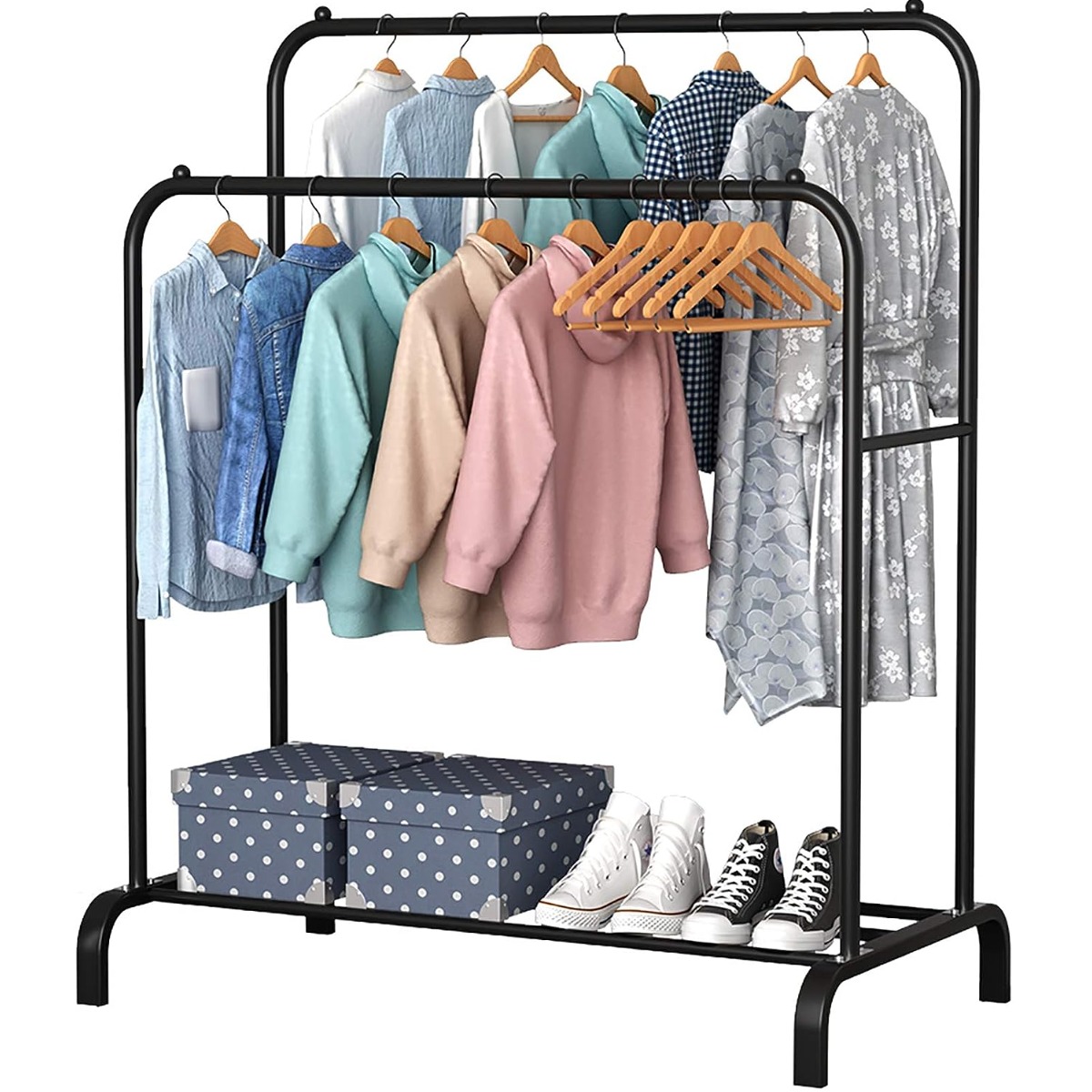 Вешалка напольная для одежды Double Pole Hanger (TW-605)