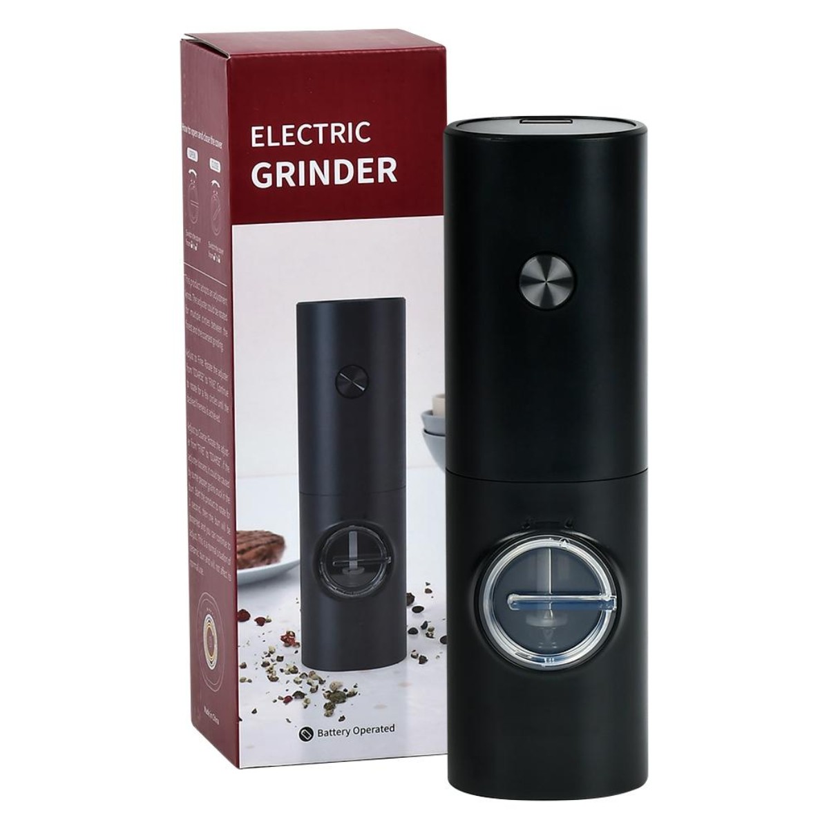 Млин для спецій електричний з підсвічуванням Electric Grinder електромлин для солі та перцю