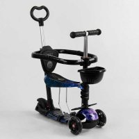 Самокат_5в1_S_3288_(1)_Best_Scooter_АБСТРАКЦИЯ_с_защитным_бампером_PU_колеса_ПОДСВЕТКА__КОЛЕС_в_коро