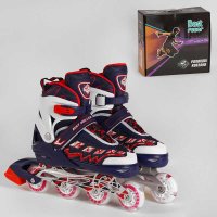 Ролики_22617-L_Best_Roller_размер_38-42_(6)_СИНИЙ_колёса_PU_ПЕРЕДНЕЕ_КОЛЕСО_СВЕТ_d_колес_–_7_см_в_ко