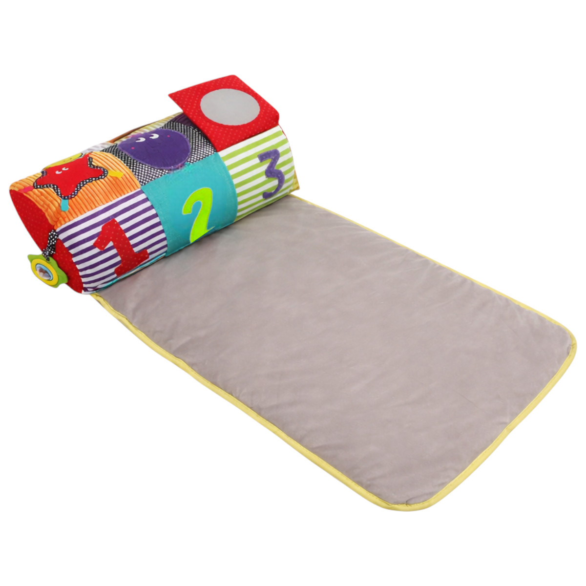 Дитячий ігровий килимок Baby Carpet 75 х 42 см м'який валик з ігровими елементами (023-78 A)