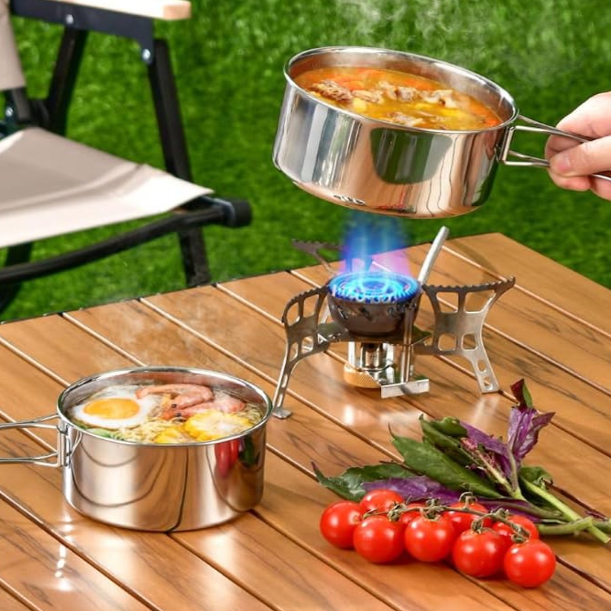 Набір посуду туристичний OUTDOOR CAMP 4 предмета (R30941) 