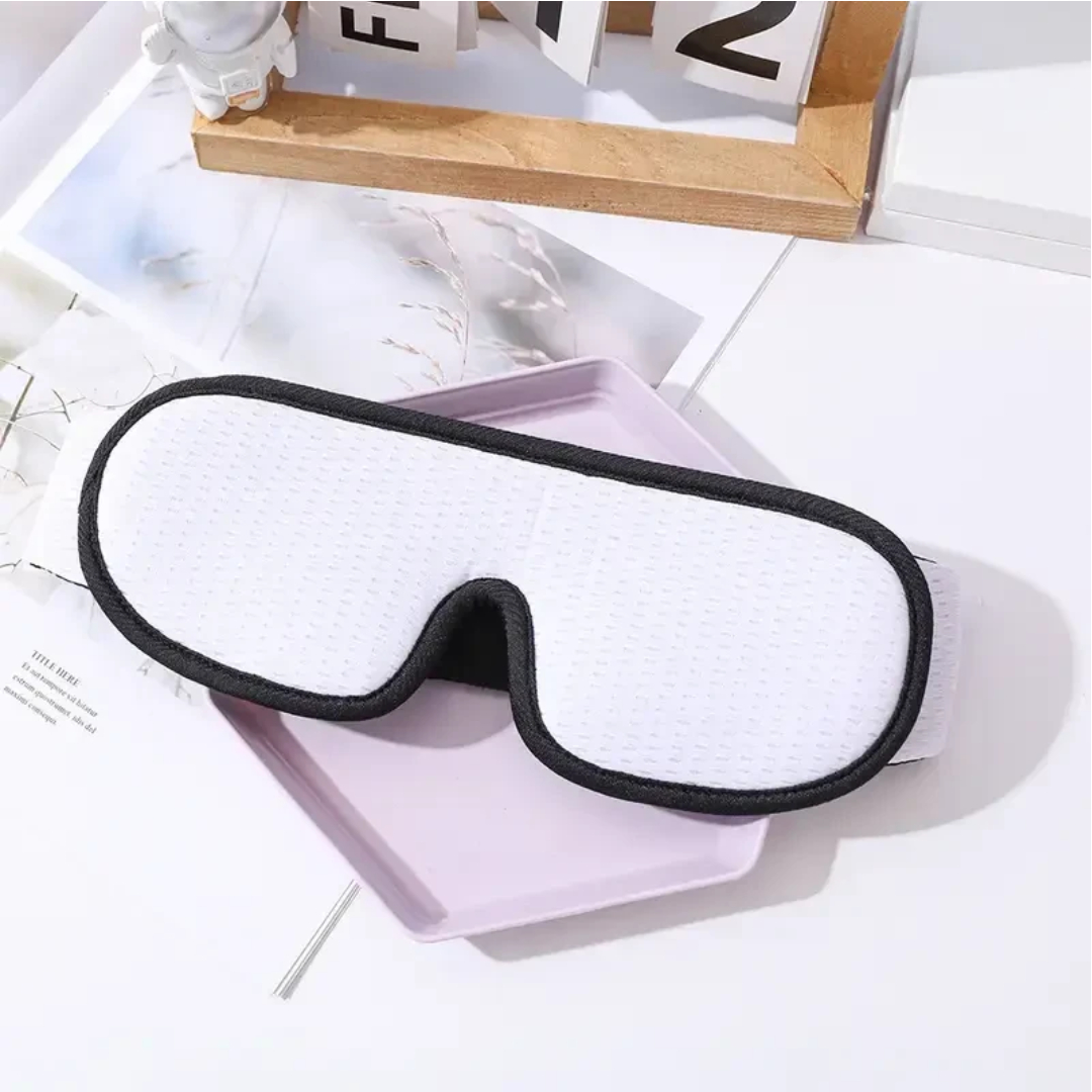 Маска на очі для сну та відпочинку з дихаючим ефектом 3D Sleep Eye Біла
