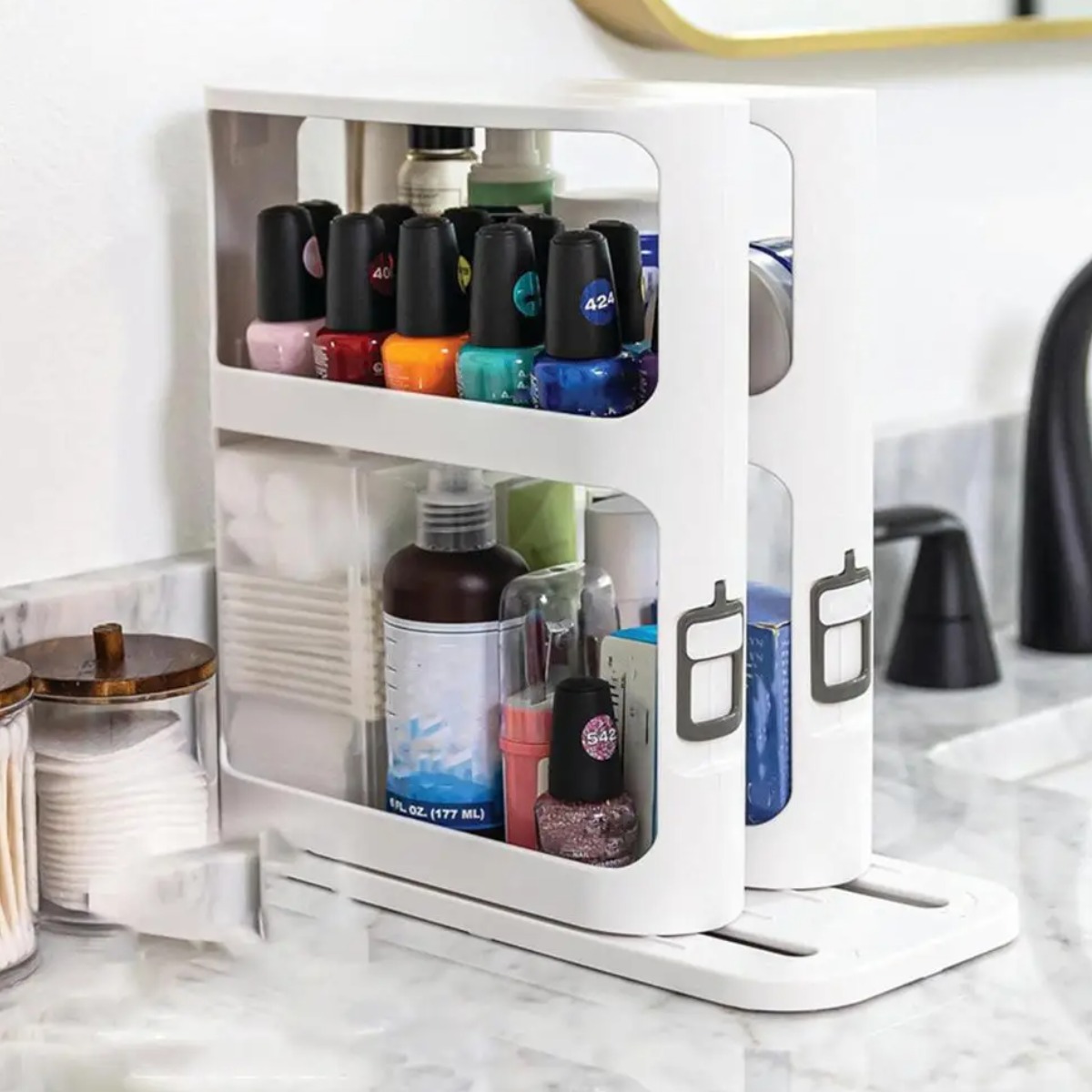 Багатофункціональний поворотний органайзер для спецій Rotating storage rack (91561)