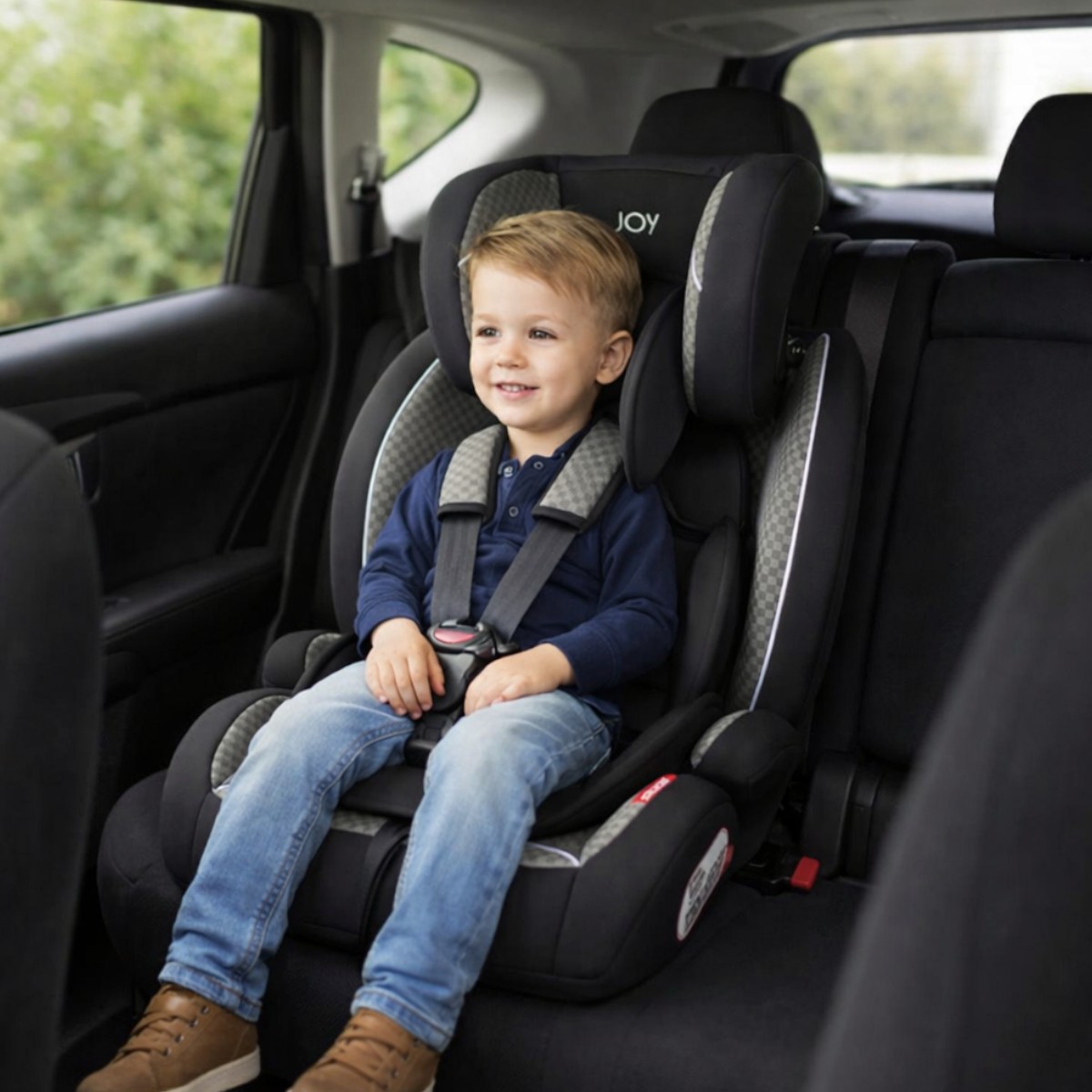 Детское автокресло JOY ISOFIX (SX-60325) Серо-черное