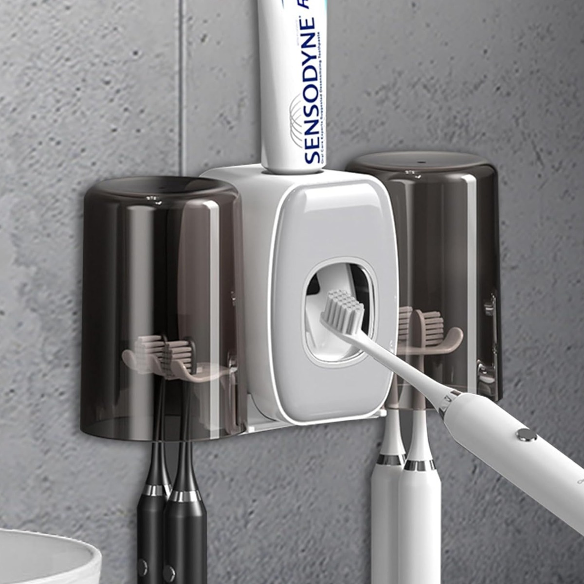 Диспенсер для зубної пасти з тримачем зубних щіток Toothbrush Holder